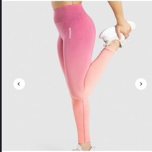 Gymshark Adapt Ombré Orange Marl/Pink Gradient Seamless Leggings